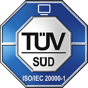 Logo of TÜV Süd ISO 20000-1