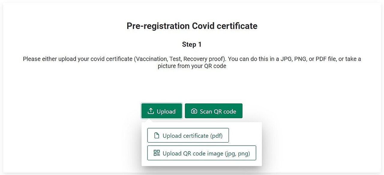 Screenshot prime CertifiedAccess: pre-registration