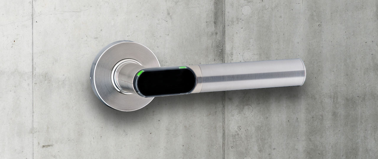 pKT door handle for access control systems