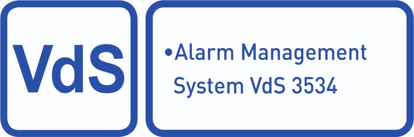 Logo VdS certification 3534 for alarm management systems